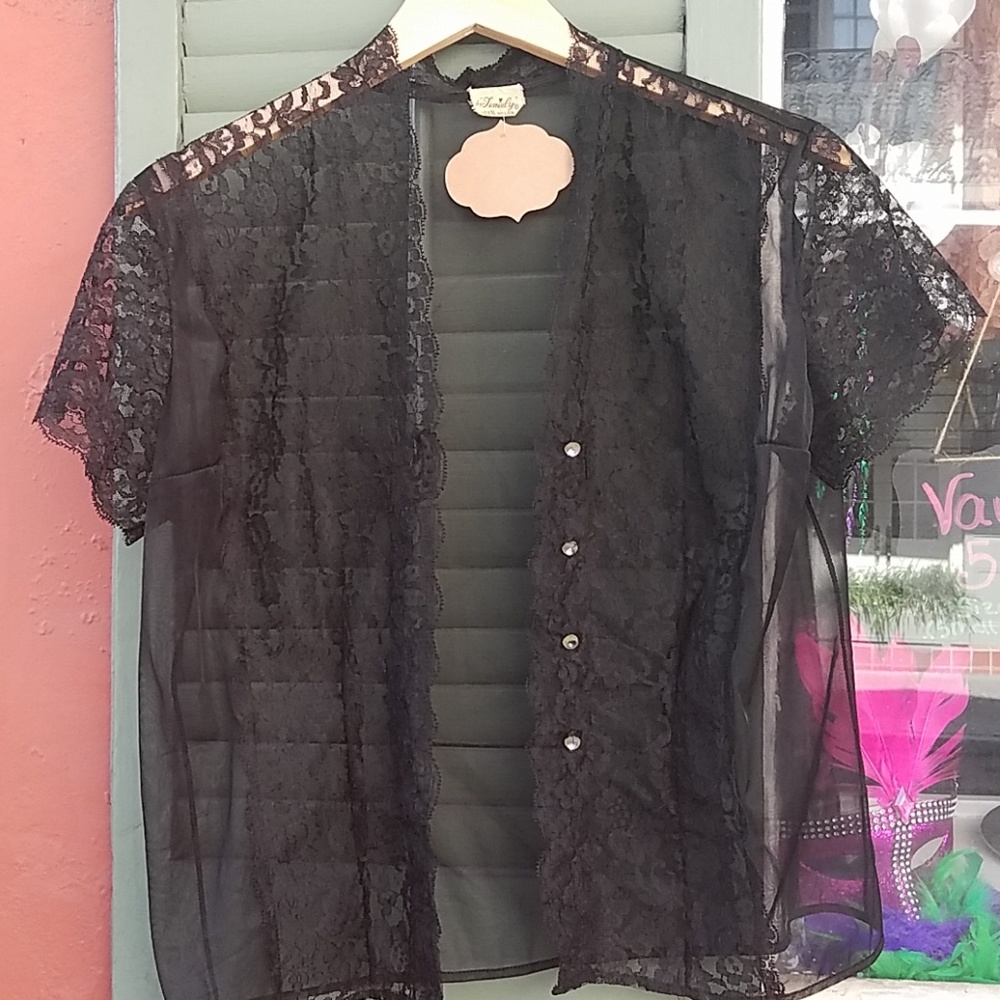 1950 vintage lace cardigan